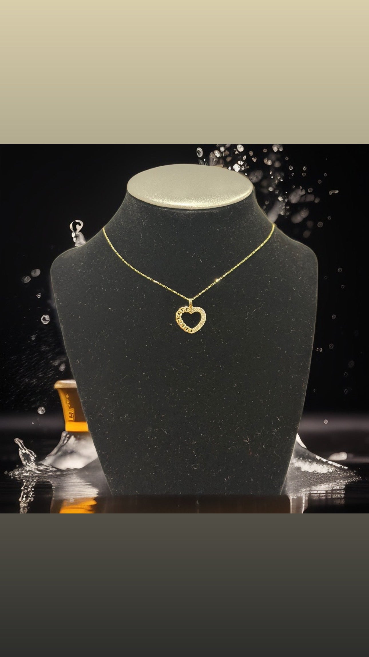 Cadena con dije de corazón