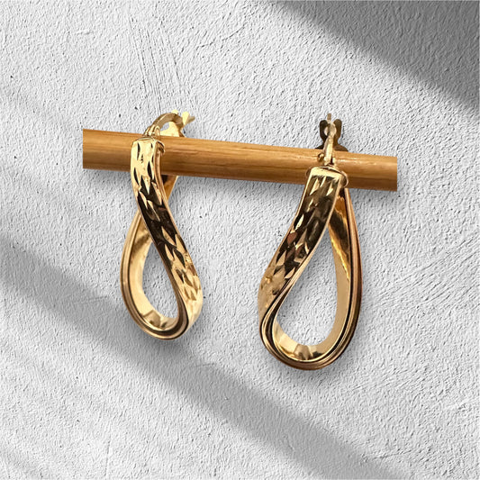 Argollas de Mujer Torcidas con diseño