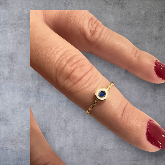 Anillo de Ojo Azul